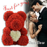 Valentine´s Rose Teddy Bear - FREE SHIPPING!