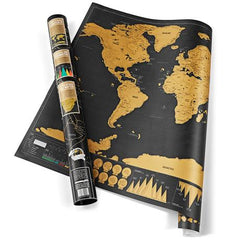 Deluxe Scratch-Off World Map - FREE SHIPPING!