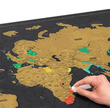 Deluxe Scratch-Off World Map - FREE SHIPPING!