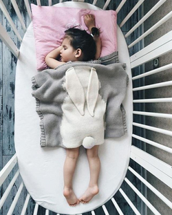 Bunny Blanket Soft Cotton - FREE SHIPPING