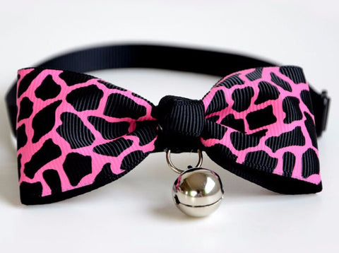 Lovely Bow Tie Collars With Bell - Pack of 4