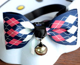 Lovely Bow Tie Collars With Bell - Pack of 4
