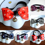 Lovely Bow Tie Collars With Bell - Pack of 4