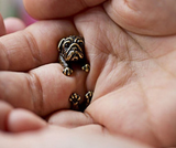 Cuddly Pug Wrap Ring - FREE SHIPPING!