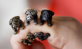 Cuddly Pug Wrap Ring - FREE SHIPPING!
