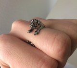 Cuddly Pug Wrap Ring - FREE SHIPPING!