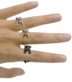 Cuddly Pug Wrap Ring - FREE SHIPPING!