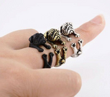 Cuddly Pug Wrap Ring - FREE SHIPPING!